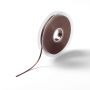 Satin ribbon 3 mm medium brown
