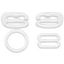 Bra accessories plastic 14 mm transparent assortment