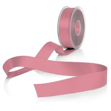 Ribbed tape 38 mm old rose