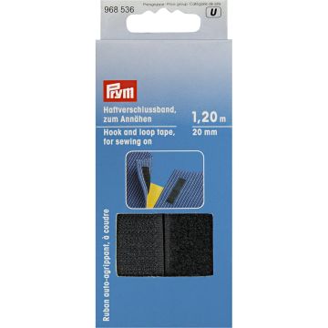 Hook and Loop Tape for sewing on 20 mm black #PR968536