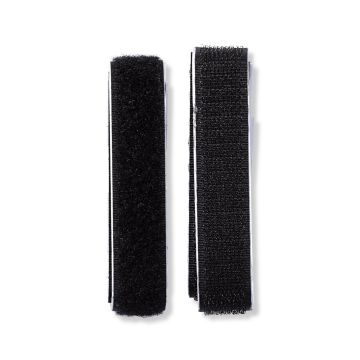 Hook and Loop Tape self-adhesive 20 mm black #PR968656