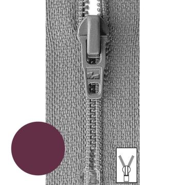 Zipper S40 (S1) 22 cm Aubergine #R763-0022-S40