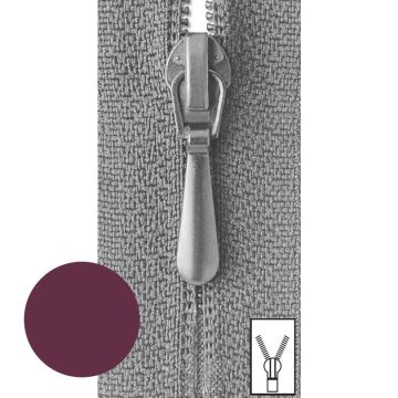 Zipper S40 (S2) 25 cm Aubergine #R763-0025-S40